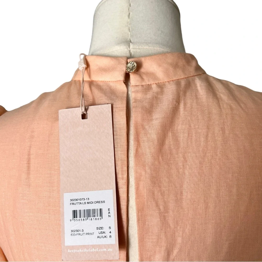 Keepsake the Label Long Sleeve Maxi Linen Dress S - Picture 9 of 12